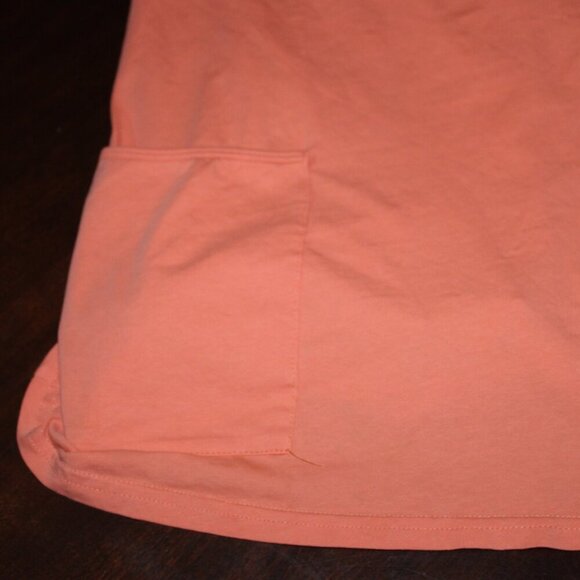 Women’s Orange Tank Dress with Built-In Shorts & Zipper Pocket | Size Small - Picture 5 of 9